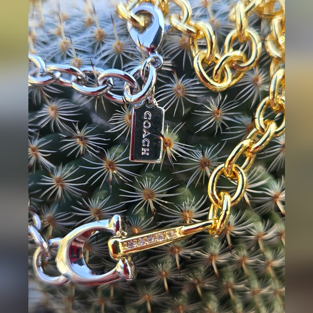 Coach Two-Tone Gold and Silver Bracelet - Picture 7 of 7